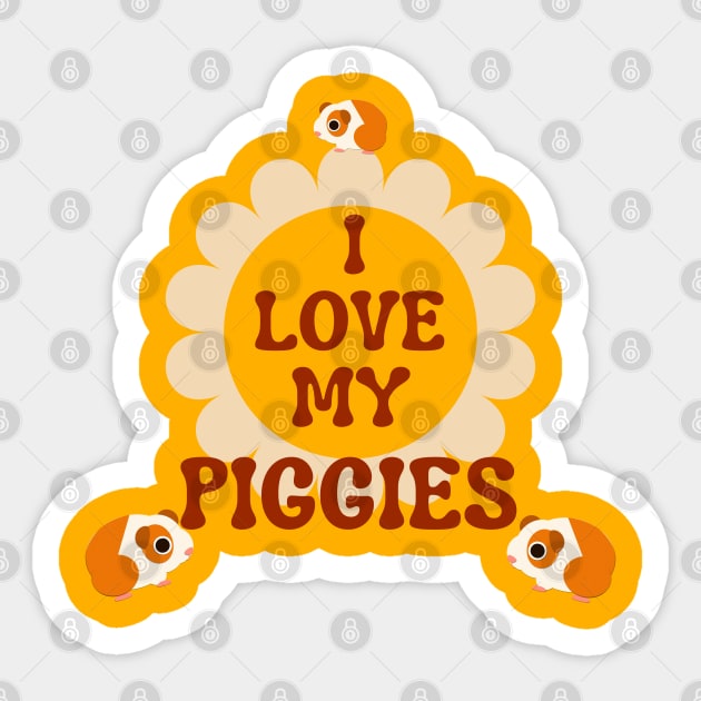 I Love My Piggies Sticker by HighwayForSouls